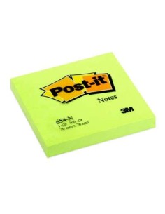 3M 654-NG pouch autoadesiva Quadrato Verde 100 fogli Autoadesivo