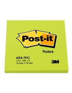 3M 654-NG pouch autoadesiva Quadrato Verde 100 fogli Autoadesivo 2