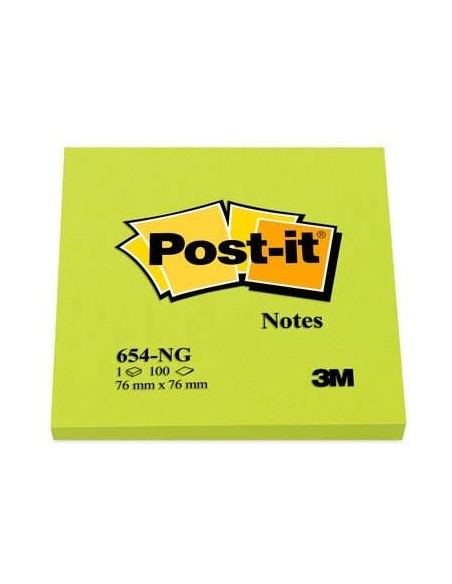 3M 654-NG pouch autoadesiva Quadrato Verde 100 fogli Autoadesivo
