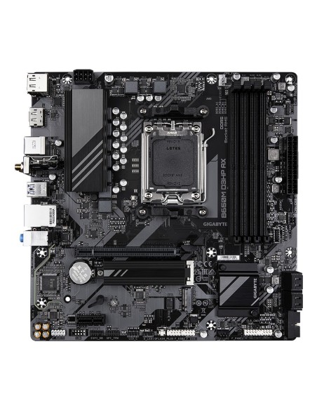 GIGABYTE B650M D3HP AX Scheda madre - AMD Ryzen serie 9000, VRM a 5+2+2 fasi, fino a 8000 MHz DDR5 (OC), 2xPCIe 4.0 M.2, WIFI