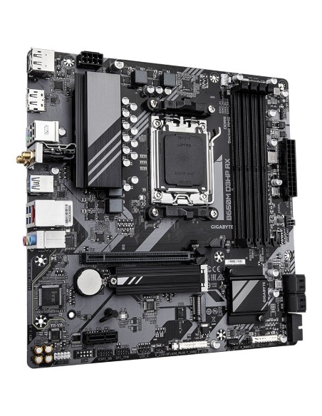 GIGABYTE B650M D3HP AX Scheda madre - AMD Ryzen serie 9000, VRM a 5+2+2 fasi, fino a 8000 MHz DDR5 (OC), 2xPCIe 4.0 M.2, WIFI