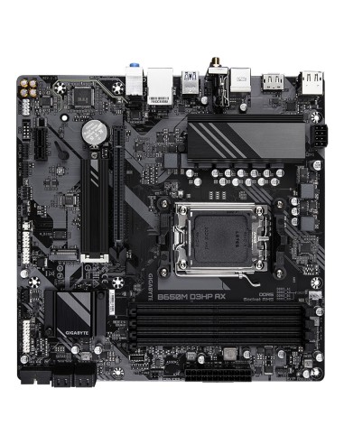 GIGABYTE B650M D3HP AX Scheda madre - AMD Ryzen serie 9000, VRM a 5+2+2 fasi, fino a 8000 MHz DDR5 (OC), 2xPCIe 4.0 M.2, WIFI