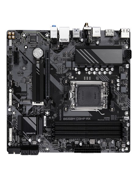 GIGABYTE B650M D3HP AX Scheda madre - AMD Ryzen serie 9000, VRM a 5+2+2 fasi, fino a 8000 MHz DDR5 (OC), 2xPCIe 4.0 M.2, WIFI
