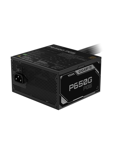 GIGABYTE P650G PCIE 5.1 Alimentatore – PCIe 5.1, 80 PLUS Silver, ventola da 120mm, compatibile con ATX 3.1, spina EU