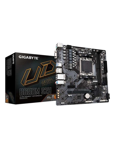 GIGABYTE B650M S2H Scheda madre - AMD Ryzen serie 9000, VRM a 5+2+2 fasi, fino a 6400 MHz DDR5 (OC), 1xPCIe 4.0 M.2, LAN GbE,