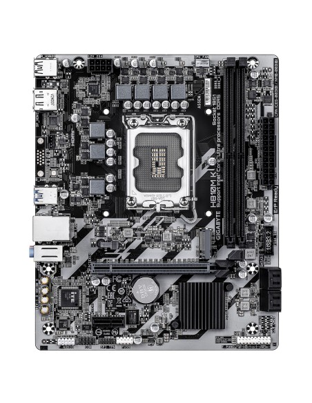 GIGABYTE H810M K Scheda Madre – CPU Intel Core Ultra (Serie 2), VRM a 3+1+2 fasi, fino a 6400 MHz DDR5, 1 x M.2 PCIe 4.0, LAN 1