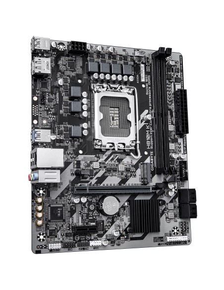 GIGABYTE H810M K Scheda Madre – CPU Intel Core Ultra (Serie 2), VRM a 3+1+2 fasi, fino a 6400 MHz DDR5, 1 x M.2 PCIe 4.0, LAN 1