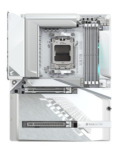 GIGABYTE X870 AORUS STEALTH ICE Scheda Madre – Supporta CPU AMD Ryzen 9000, VRM digitale a 16+2+2 fasi, fino a 8200 MHz DDR5 2