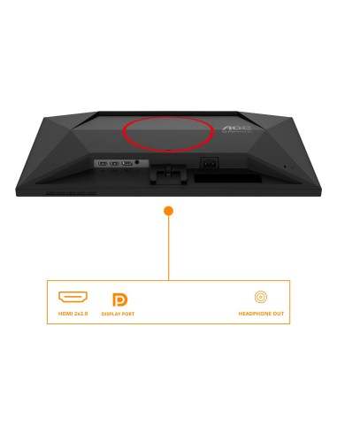 AOC G4 24G4ZRE Monitor PC 60,5 cm (23.8") 1920 x 1080 Pixel Full HD LED Nero, Rosso