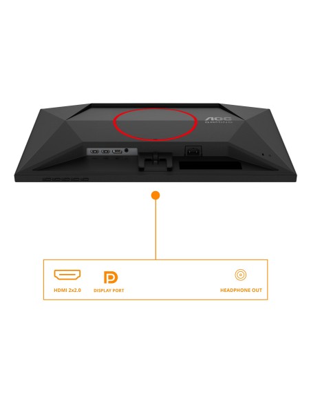 AOC G4 24G4ZRE Monitor PC 60,5 cm (23.8") 1920 x 1080 Pixel Full HD LED Nero, Rosso