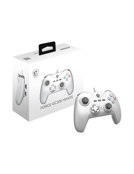 MSI FORCE GC200 WHITE periferica di gioco Bianco USB Gamepad Analogico Digitale Android, PC