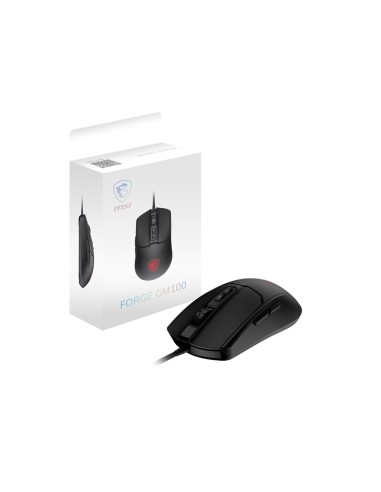 MSI FORGE GM100 mouse Gaming Ambidestro USB tipo A Ottico 6400 DPI