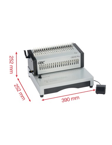 GBC 4410038 macchina piegafoglii Rilegatrice a pettine 500 fogli Argento