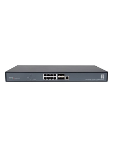 LevelOne XEL-1291 Gestito L3 10G Ethernet (100 1000 10000) 1U Nero