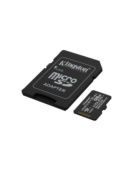 Kingston Technology Scheda microSDXC Industriale 128GB C10 A1 pSLC + Adattatore SD