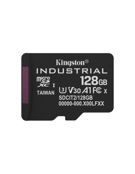 Kingston Technology Scheda microSDXC Industriale 128GB C10 A1 pSLC + Adattatore SD