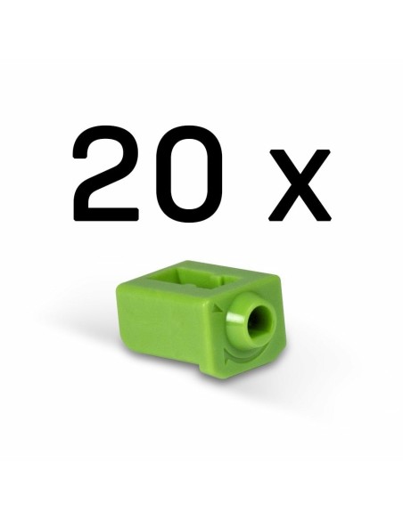 Lindy 47913 clip sicura Bloccaporte SFP Verde Acrilonitrile butadiene stirene (ABS) 20 pz