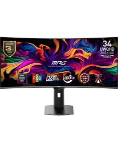 MSI MPG 341CQR QD-OLED X36 Monitor PC 86,4 cm (34") 3440 x 1440 Pixel UltraWide Quad HD Nero