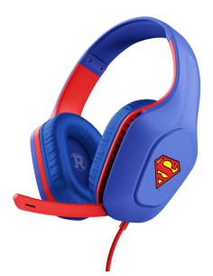 Trust GXT 415SM Zirox Auricolare Cablato A Padiglione Gaming Blu, Rosso