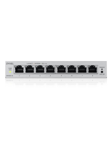 Zyxel GS1200-8V3 Gestito L2 Gigabit Ethernet (10 100 1000) Desktop Grigio