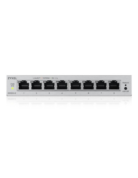 Zyxel GS1200-8V3 Gestito L2 Gigabit Ethernet (10 100 1000) Desktop Grigio