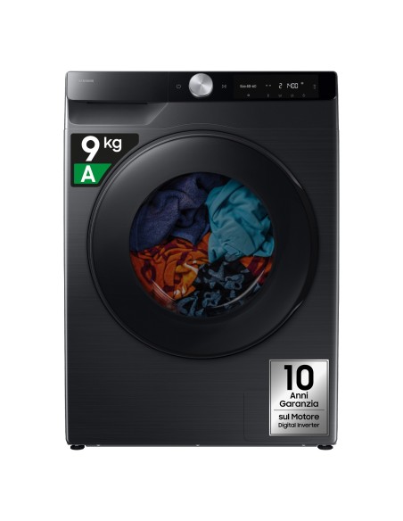 Samsung WD90DG6G94BB U3 lavasciuga Libera installazione Caricamento frontale Nero