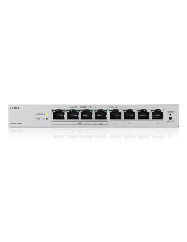 Zyxel GS1200-8HPV3 Gestito L2 Gigabit Ethernet (10 100 1000) Supporto Power over Ethernet (PoE) Desktop Grigio