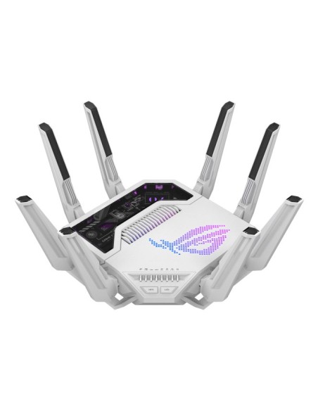 ASUS ROG Rapture GT-BE19000AI router wireless 10 Gigabit Ethernet Tri-band (2,4 GHz 5 GHz 6 GHz) Bianco