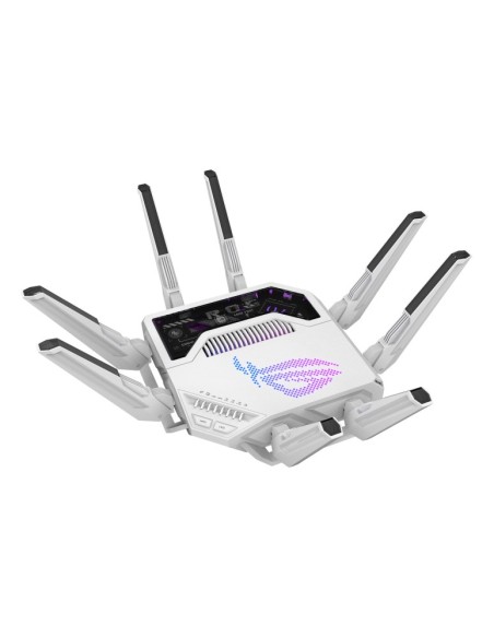 ASUS ROG Rapture GT-BE19000AI router wireless 10 Gigabit Ethernet Tri-band (2,4 GHz 5 GHz 6 GHz) Bianco