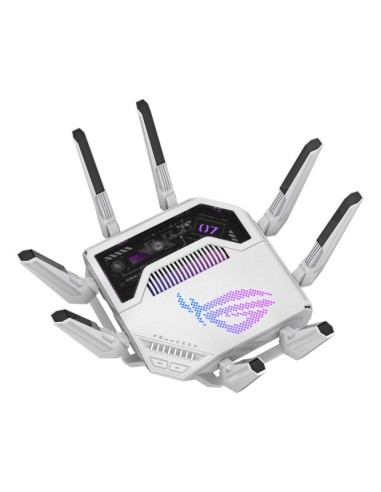 ASUS ROG Rapture GT-BE19000AI router wireless 10 Gigabit Ethernet Tri-band (2,4 GHz 5 GHz 6 GHz) Bianco