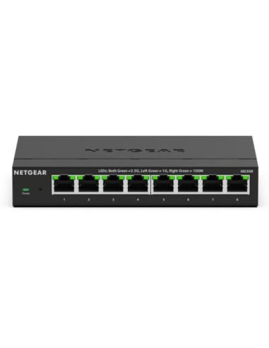 NETGEAR MS308 Non gestito 2.5G Ethernet (100 1000 2500) Nero
