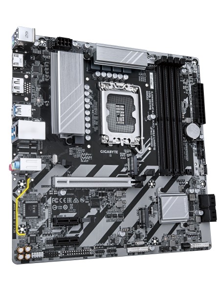 GIGABYTE B860M D3HP Scheda madre - CPU Intel Core Ultra, VRM a 4+1+2+1 fasi, fino a 9066MHz DDR5, 2xPCIe 4.0 M.2, LAN GbE, USB