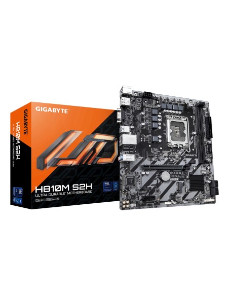 GIGABYTE H810M S2H Scheda madre - CPU Intel Core Ultra (Serie 2), VRM a 4+1+2 fasi, fino a 6400 MHz DDR5, 1xPCIe 4.0 M.2, LAN