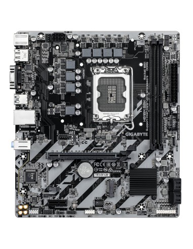 GIGABYTE H810M S2H Scheda madre - CPU Intel Core Ultra (Serie 2), VRM a 4+1+2 fasi, fino a 6400 MHz DDR5, 1xPCIe 4.0 M.2, LAN