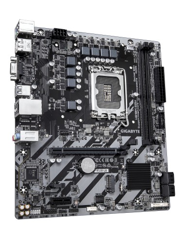 GIGABYTE H810M S2H Scheda madre - CPU Intel Core Ultra (Serie 2), VRM a 4+1+2 fasi, fino a 6400 MHz DDR5, 1xPCIe 4.0 M.2, LAN