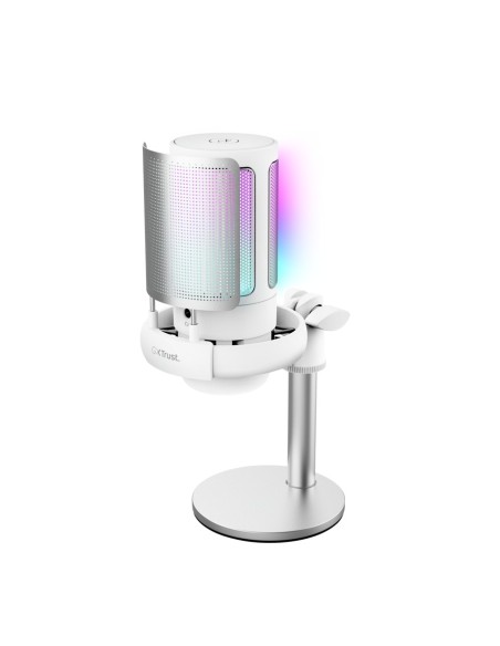 Trust GXT 238W Auron Grigio, Bianco Microfono per podcast
