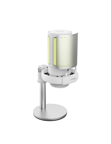 Trust GXT 238W Auron Grigio, Bianco Microfono per podcast