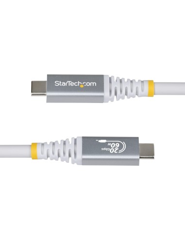 StarTech.com Cavo USB4 da 3m, Cavo USB-C Certificato USB-IF, 20 Gbps, PD60W, DP 1.4 4K120Hz, Resistente Cavetto Tipo-C Doppio