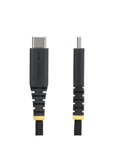 StarTech.com Cavo di Ricarica USB-C da 2m, 60W (3A) PD, Guaina con Doppio Strato Intrecciato in Nylon TPE, Robusto Cavetto USB 2
