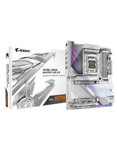 GIGABYTE X870E AORUS MASTER X3D ICE Scheda Madre – Supporta CPU AMD Ryzen 9000, VRM Digitale a 18+2+2 fasi, fino a 9000 Hz DDR5