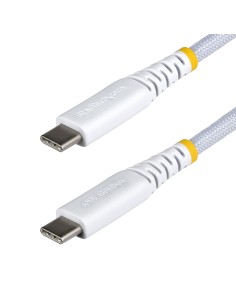 StarTech.com Cavo USB-C da 30cm, 60W (3A) PD, Guaina con Doppio Strato in Nylon Intrecciato, Robusto Cavetto USB 2.0 in TPE per