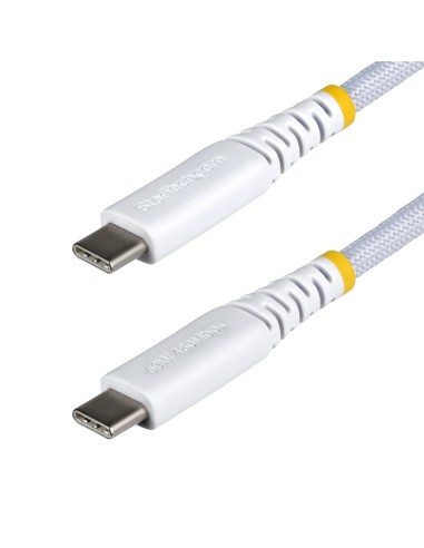 StarTech.com Cavo USB-C da 30cm, 60W (3A) PD, Guaina con Doppio Strato in Nylon Intrecciato, Robusto Cavetto USB 2.0 in TPE per