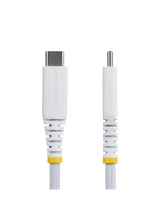 StarTech.com Cavo USB-C da 30cm, 60W (3A) PD, Guaina con Doppio Strato in Nylon Intrecciato, Robusto Cavetto USB 2.0 in TPE per 2
