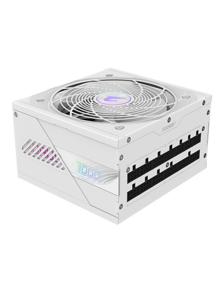 GIGABYTE AORUS ELITE P1000W ICE Alimentatore - PCIe 5.0, 80 PLUS Platinum, Design completamente modulare, Ventola da 120 mm,
