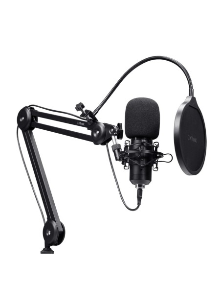 Trust GXT 270 Emita II+ Nero Microfono per podcast