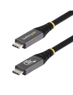 StarTech.com Cavo USB4 da 50cm, Cavo USB-C Certificato USB-IF, 80Gbps, PD240W, 8K120Hz   4K240Hz DP2.1 DP80, Cavetto Tipo-C