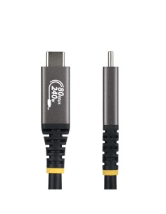 StarTech.com Cavo USB4 da 1,5 m, Cavo USB-C Certificato USB-IF, 80Gbps, PD 240W, 8K 120Hz   4K 240Hz DP2.1 DP80, Cavetto Tipo-C 2