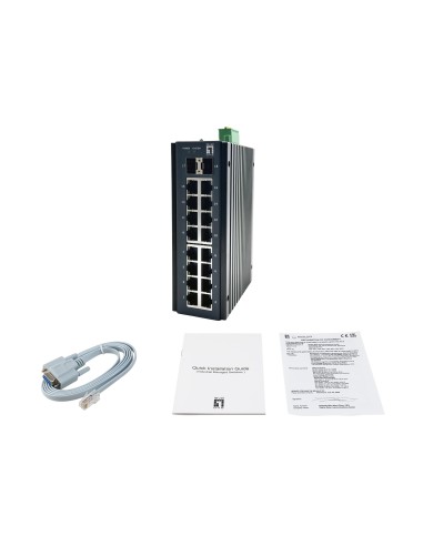 LevelOne IGP-1871 switch di rete Gestito L2+ Gigabit Ethernet (10 100 1000) Supporto Power over Ethernet (PoE) Nero