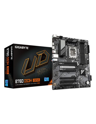 GIGABYTE B760 DS3H GEN5 Scheda Madre – Supporta processori Intel Core di 14a generazione, VRM digitale a 8+2+1 fasi, fino a