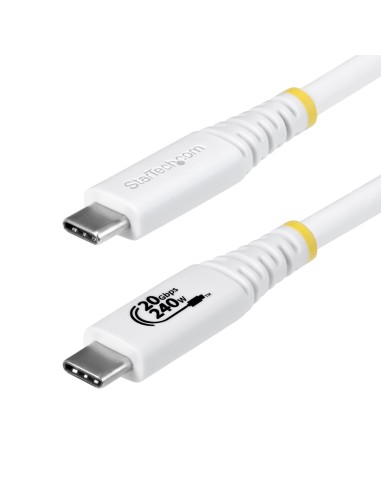 StarTech.com Cavo USB4 da 2m, Cavo USB-C Certificato USB-IF, 20 Gbps, PD EPR 240W, DP 1.4 4K 120Hz, Cavetto Tipo-C con guaina
